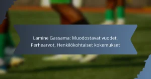 Lamine Gassama: Muodostavat vuodet, Perhearvot, Henkilökohtaiset kokemukset